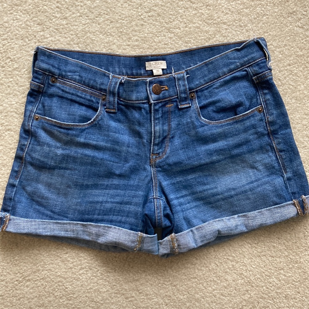J. Crew stretch jean shorts size 26
